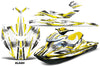 Slash - White Background Yellow Design