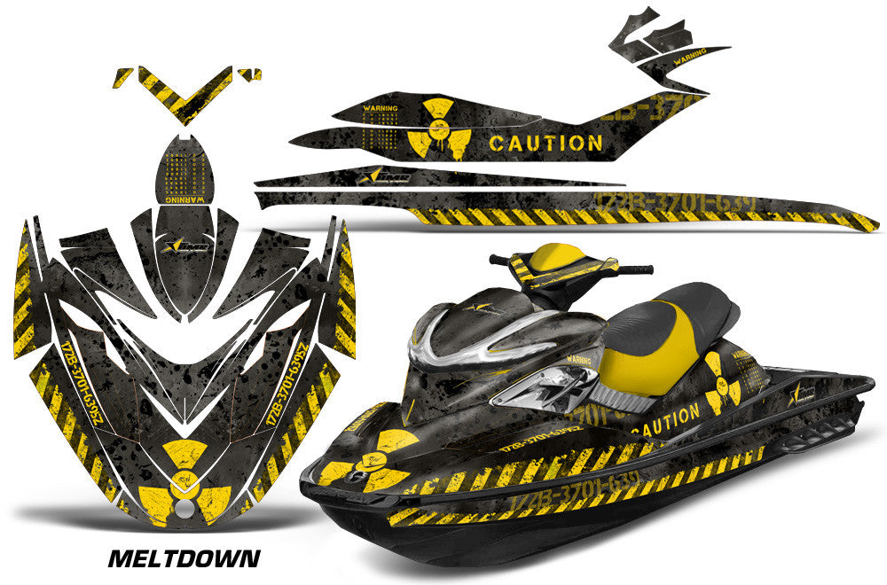 Meltdown - Black Background Yellow Design