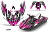 Slash - Black Background Pink Design