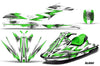 Slash - White Background Green Design