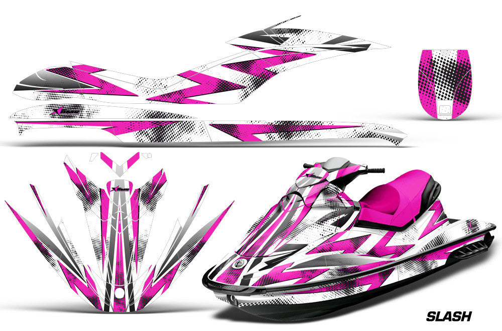 Slash - White Background Pink Design