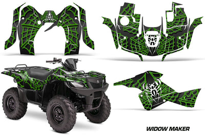 Widow Maker - Black Background Green Design