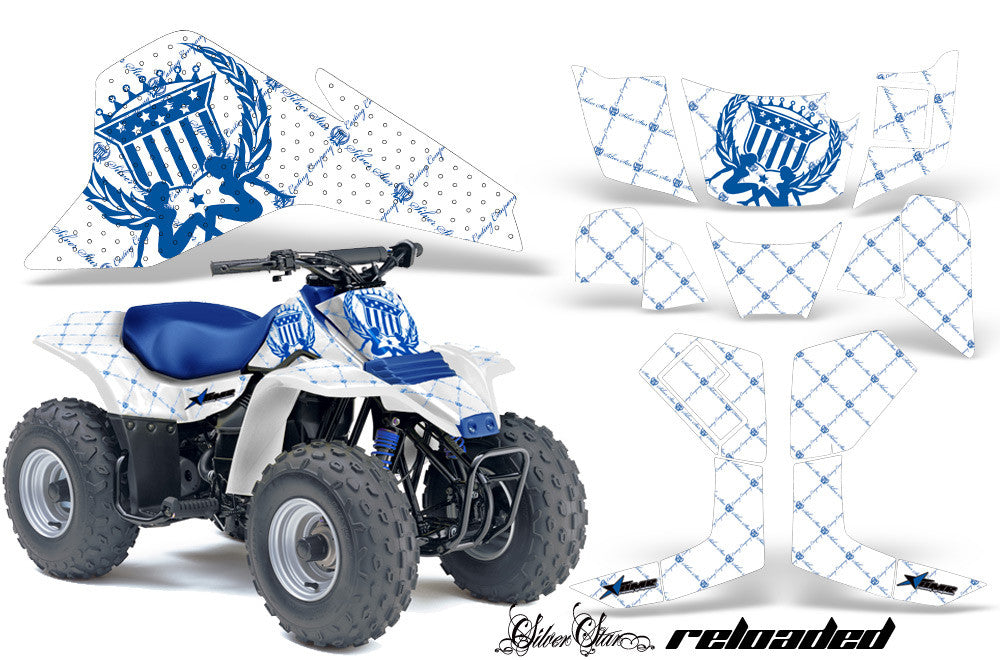 Reloaded - White Background Blue Design