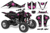 North Star - Black Background Pink Design