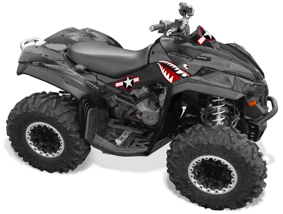 War Machine - Black Background, Grey Design