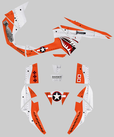 War Machine - Orange Background, White Design
