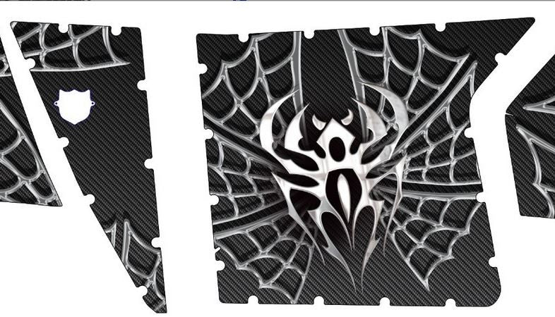 Widow Maker - Black Background Chrome Design