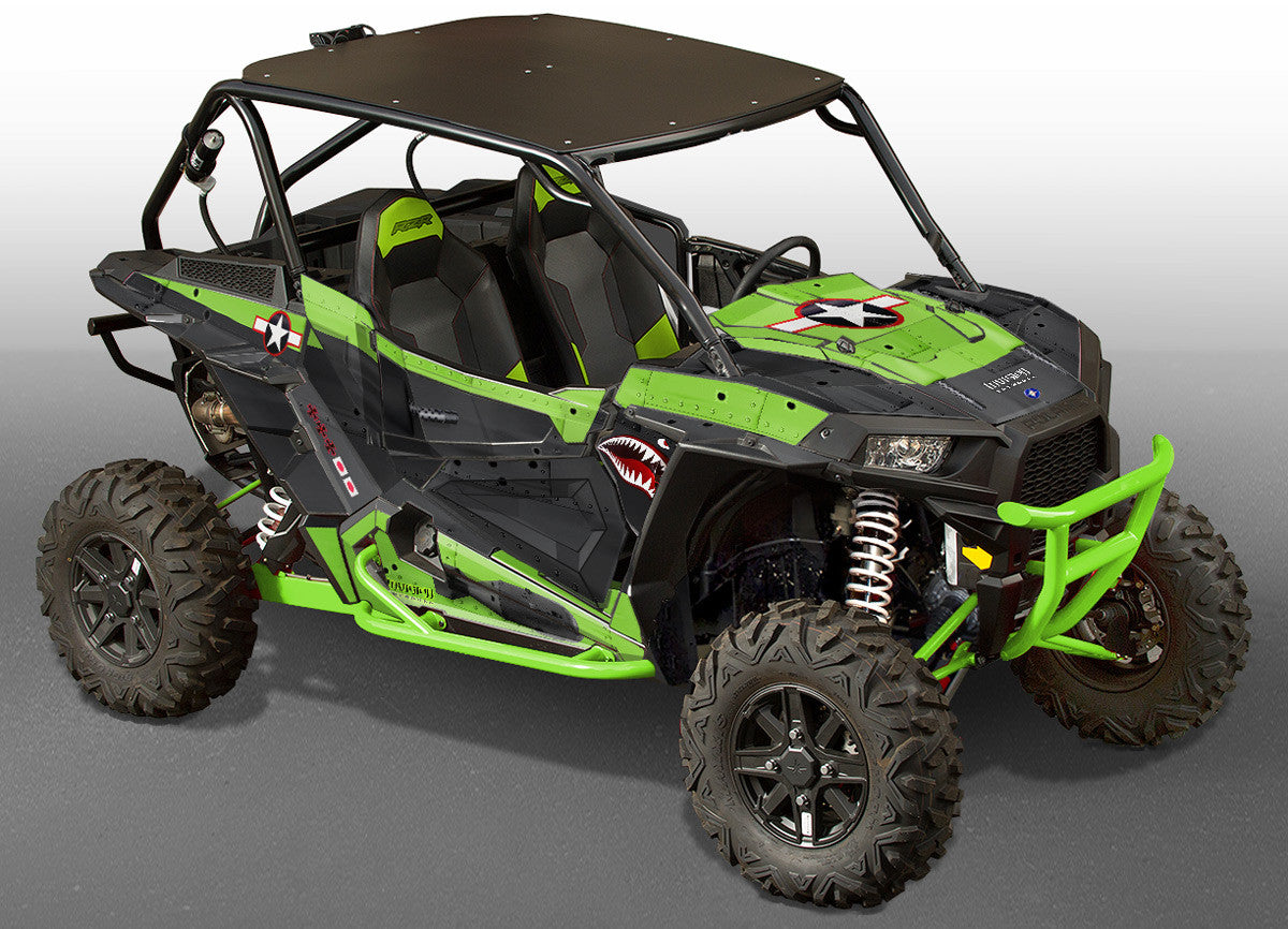 War Machine - Bright Green Background, Black Design