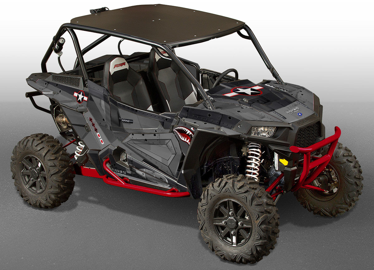 War Machine - Black Background, Grey Design