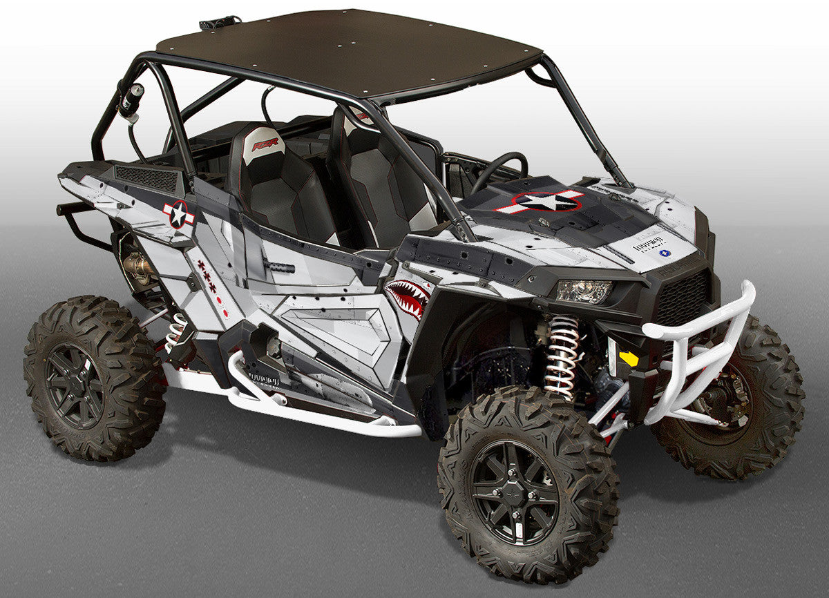 War Machine - Black Background, Silver Design