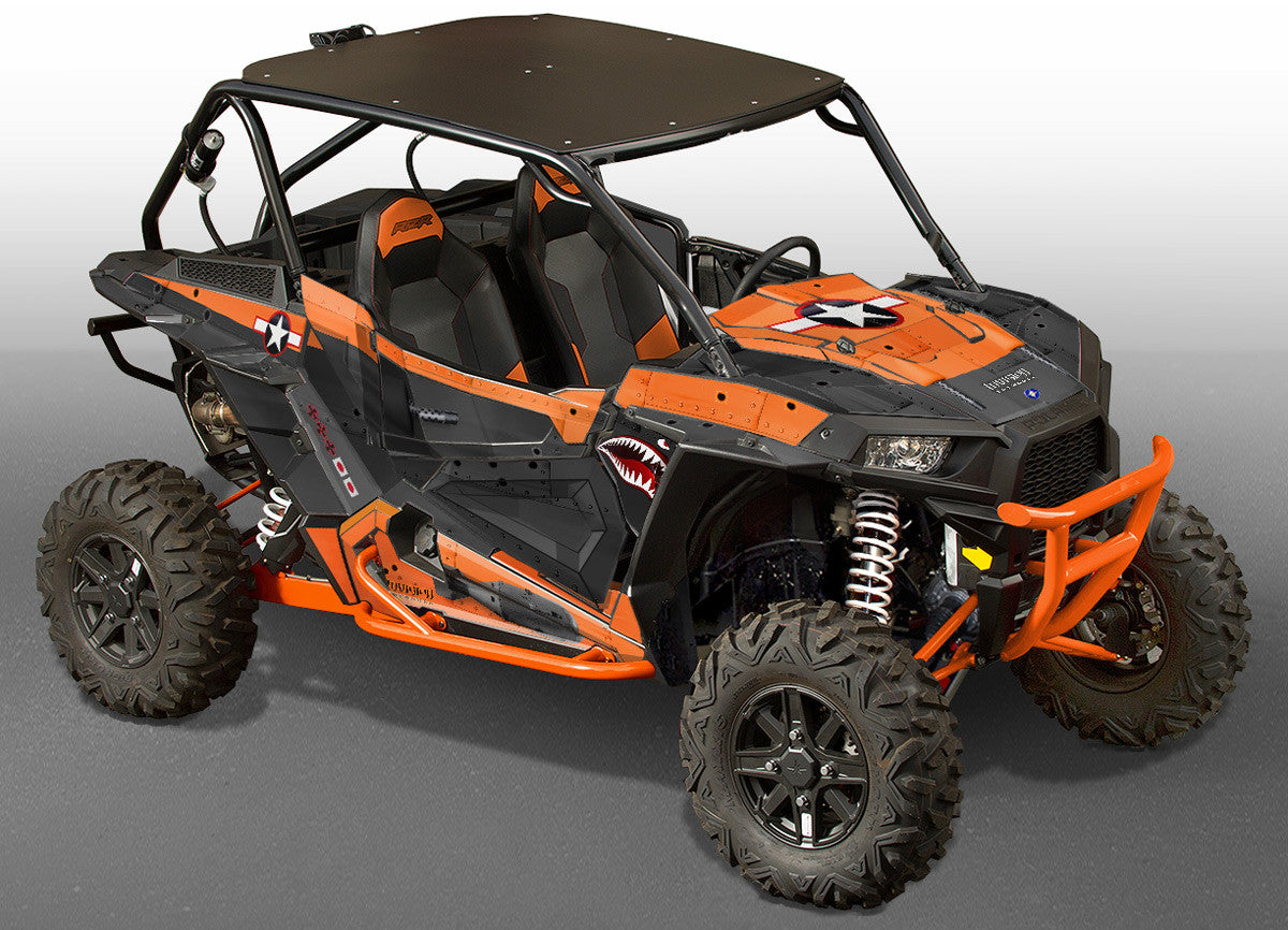 War Machine - Orange Background, Black Design