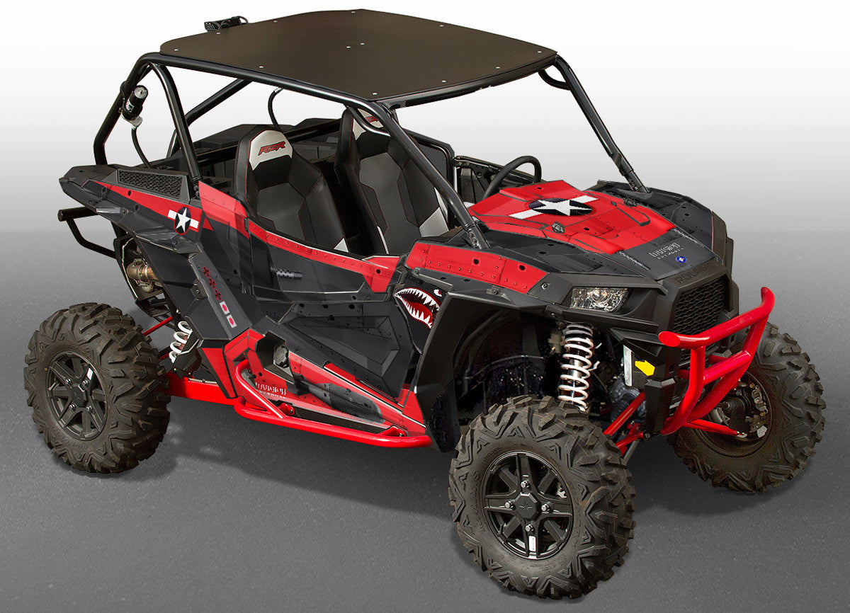 War Machine - Red Background, Black Design