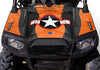 War Machine Black Background Orange Design