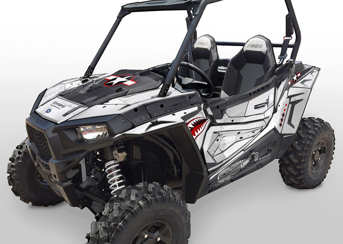 War Machine - Black Background Silver Design