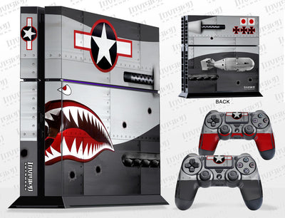 Sony PlayStation 4 Graphics - Console Skin with 2 Controller Skins - War Machine