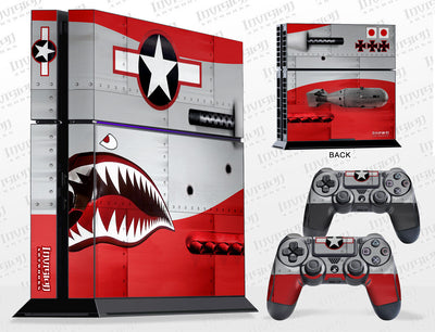 Sony PlayStation 4 Graphics - Console Skin with 2 Controller Skins - War Machine