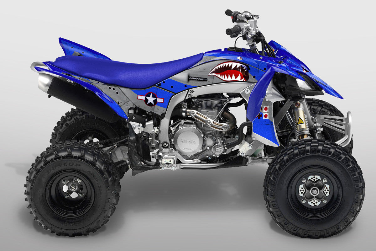 War Machine - Blue Background Grey Design