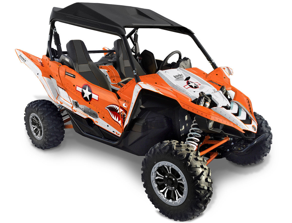 War Machine - Orange Background, Silver Design