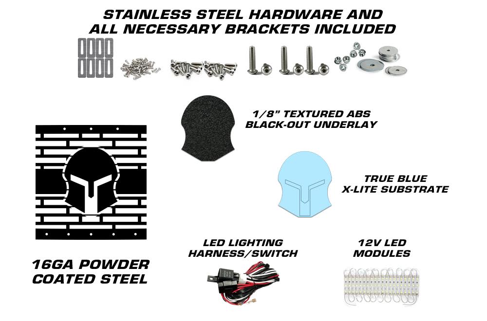 Custom Grille for Polaris RZR Turbo with X-Lite (2017-2018) - HAVOC