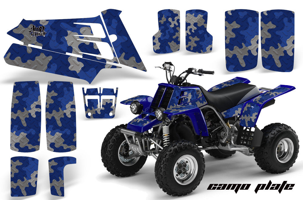 Camo Plate in Blue Design