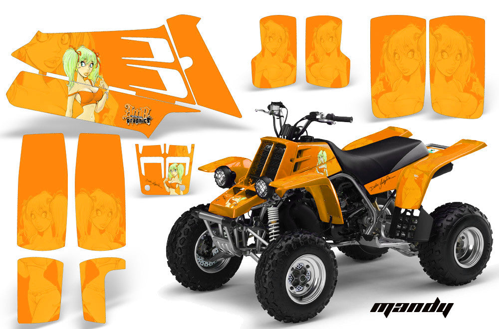 Mandy - Orange  Background, Green Design (Custom)