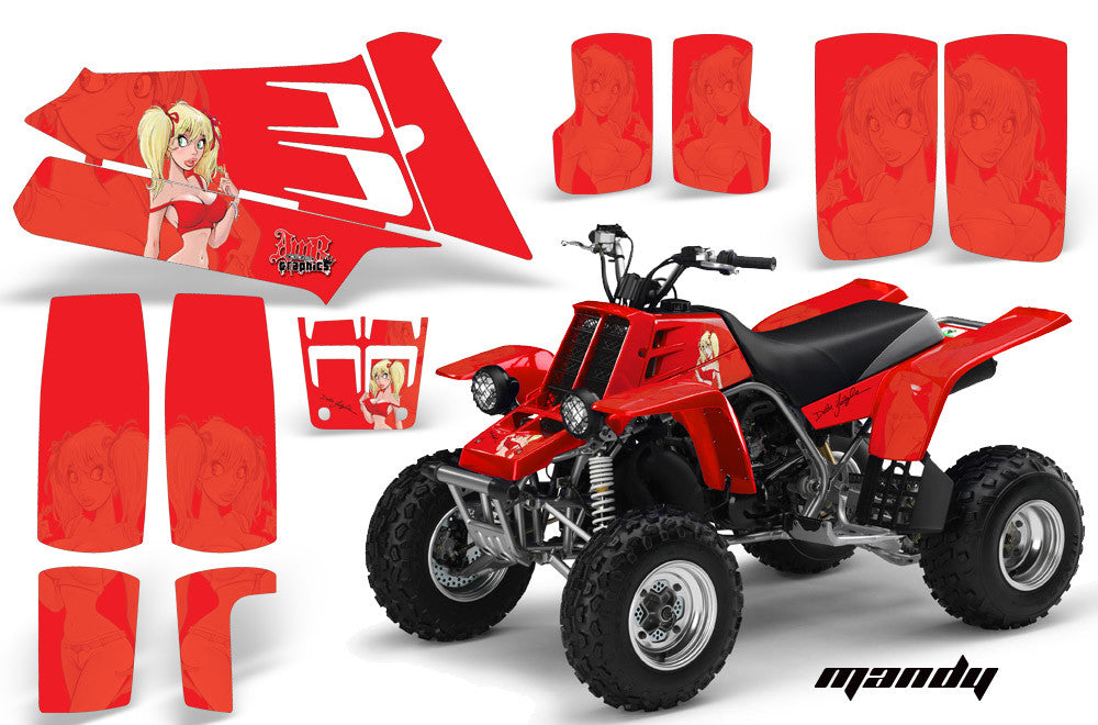 Mandy - Red Background Red Design