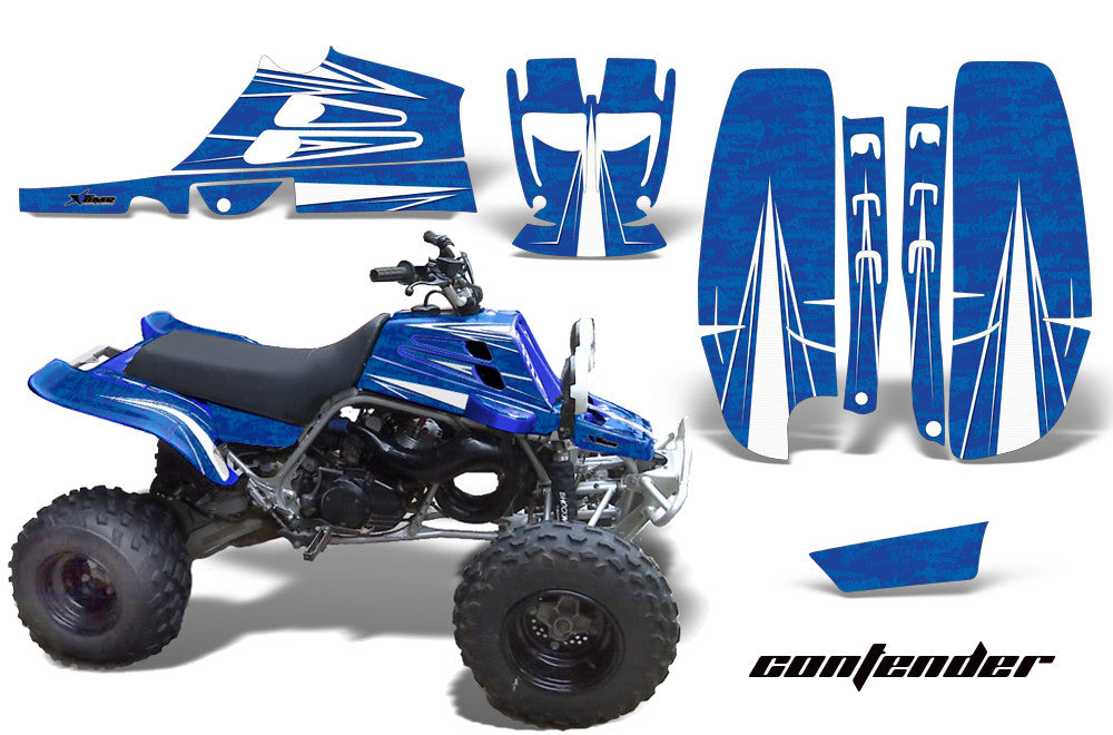 Contender - Blue Background White Design