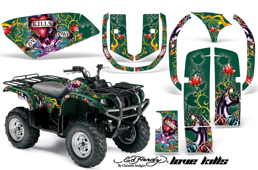 Love Kills - Green Background