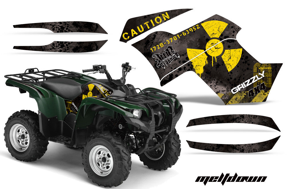 Meltdown - Black Background Yellow Design