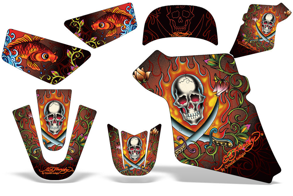 Ed Hardy "Pirates" - Red Design