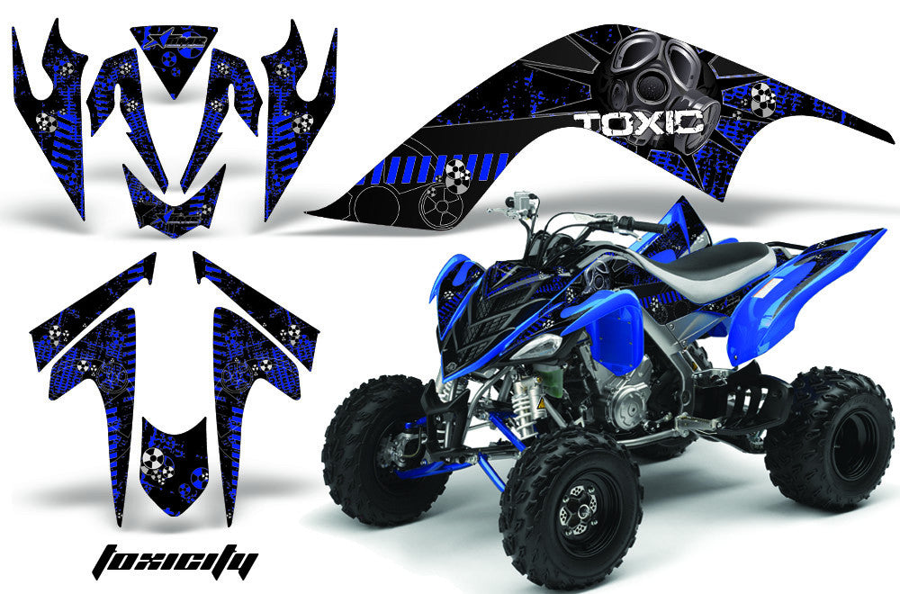 Toxicity - Black Background Blue Design