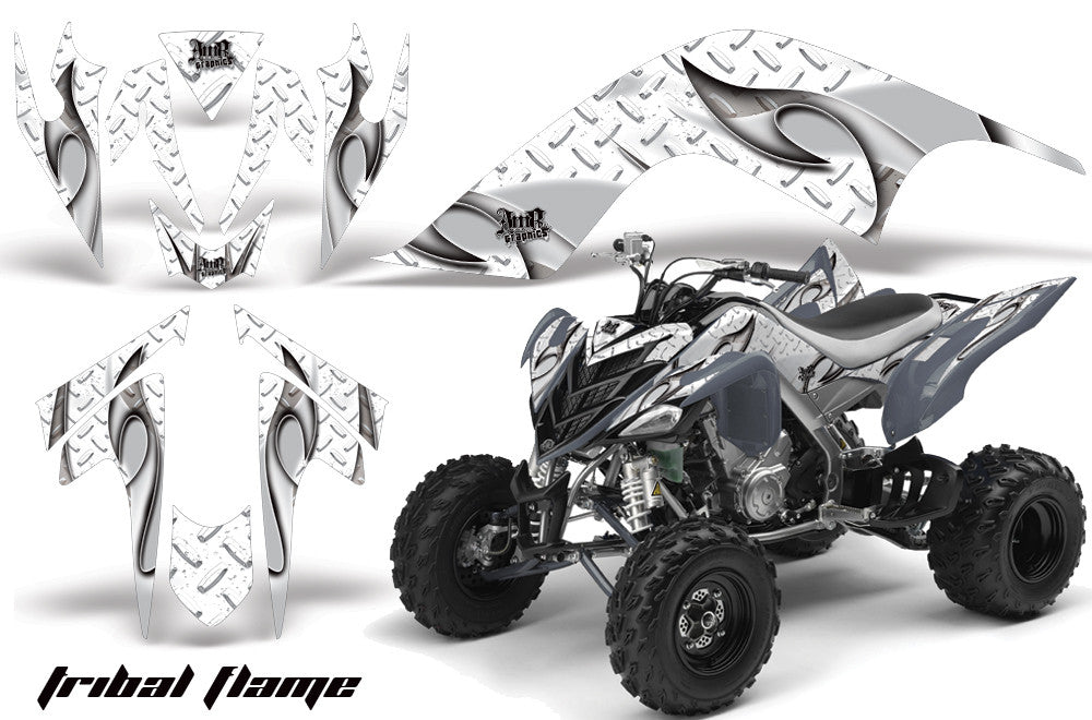 Tribal Flames - White Background White Design