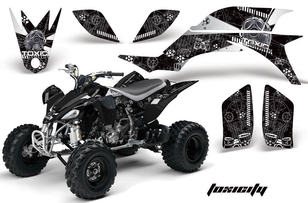 Toxicity - Black Background White Design