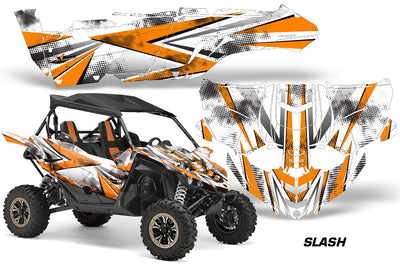 Slash - White Background Orange Design