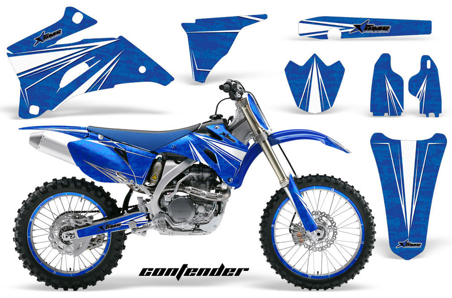 Contender - Blue Background White Design