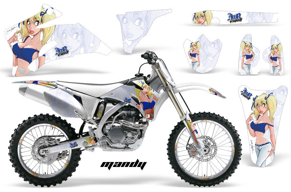 Mandy - White Background Blue Design