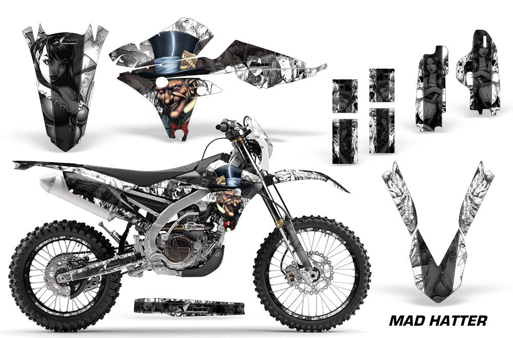 (2016-2017) Mad Hatter - White Background Black Design
