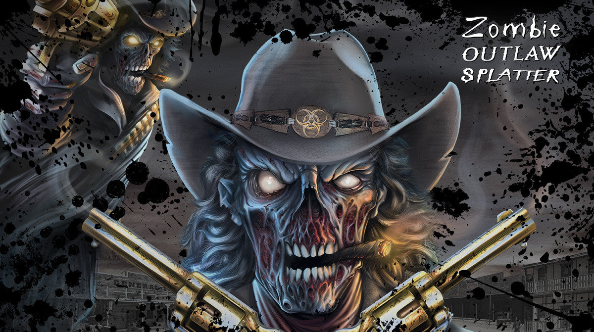 Zombie Outlaw Splatter - Black Design