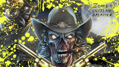 Zombie Outlaw Splatter - Turbo Green Design
