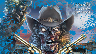 Zombie Outlaw Splatter - Voo Doo Blue Design