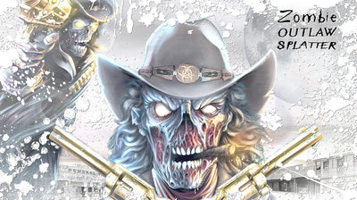 Zombie Outlaw Splatter - White Design