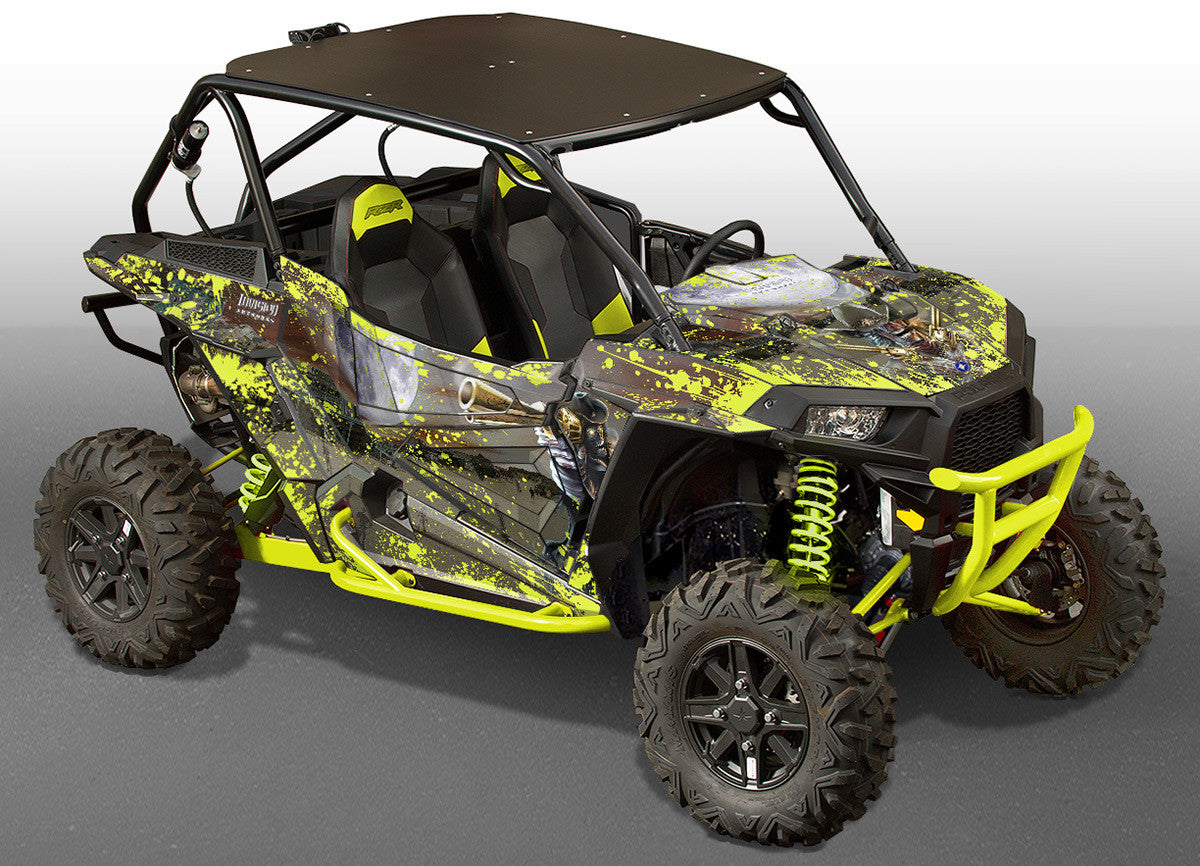 Zombie Outlaw Splatter - Turbo Green Design