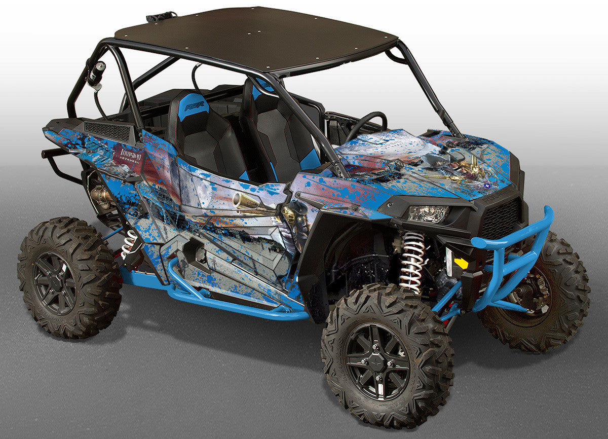 Zombie Outlaw Splatter - Voo Doo Blue Design